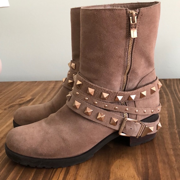 BCBGeneration Studded Suede Ankle Boots - Picture 5 of 10